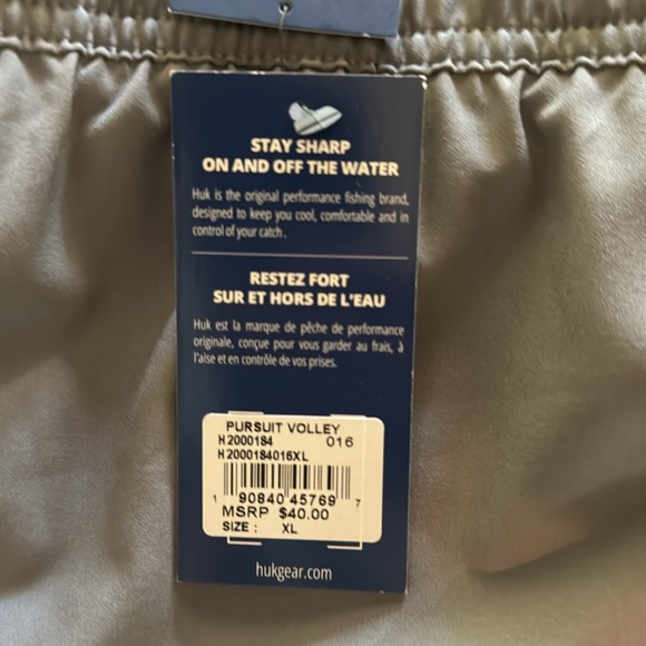 XL HUK 5.5” inseam 4 pocket “Pursuit Volley” men’s shorts mesh lined NWT - Picture 4 of 6